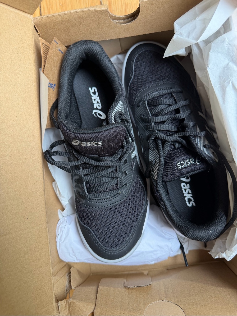 ASICS Women's Black Athletic Running Shoes